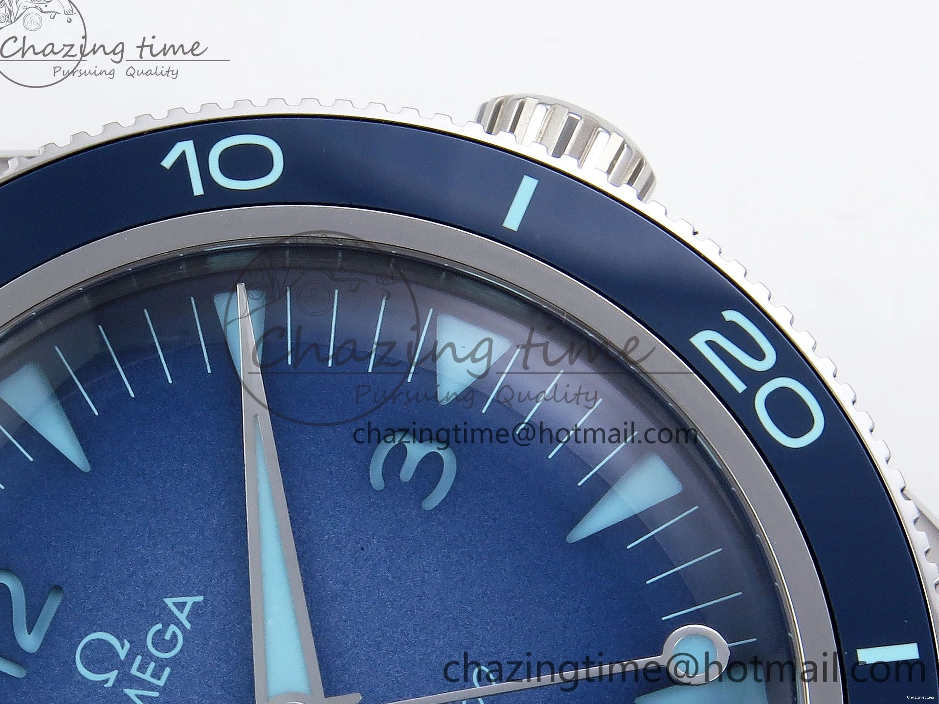 0308 Seamaster 300 Heritage VSF 1:1 Best Edition Blue Dial on SS Bracelet A8912 Super Clone Packable 7716